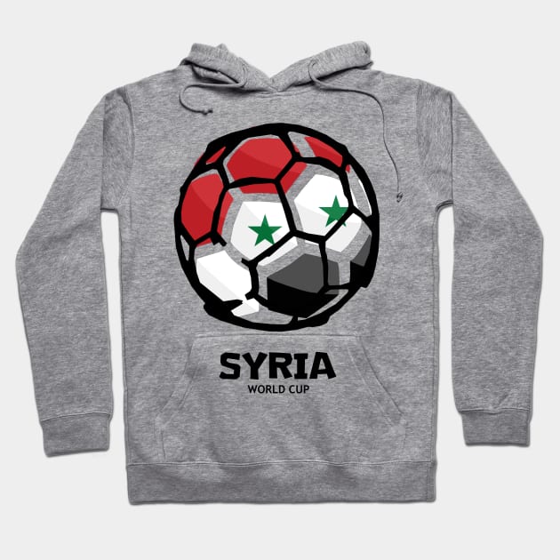 Syria Football Country Flag Hoodie by KewaleeTee